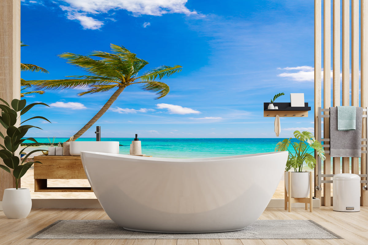 Tropical beach scene 4