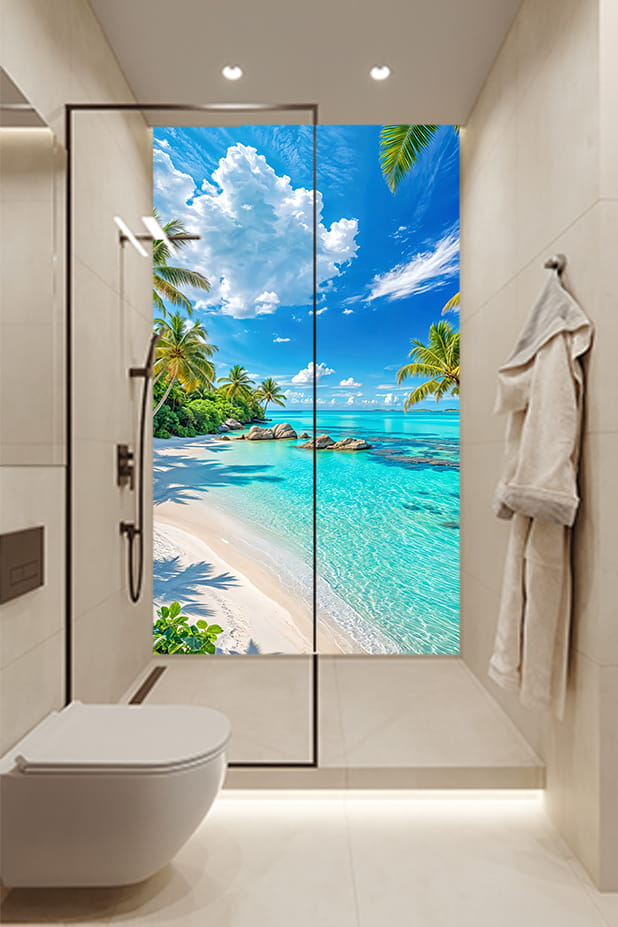 Tropical beach scene 1
