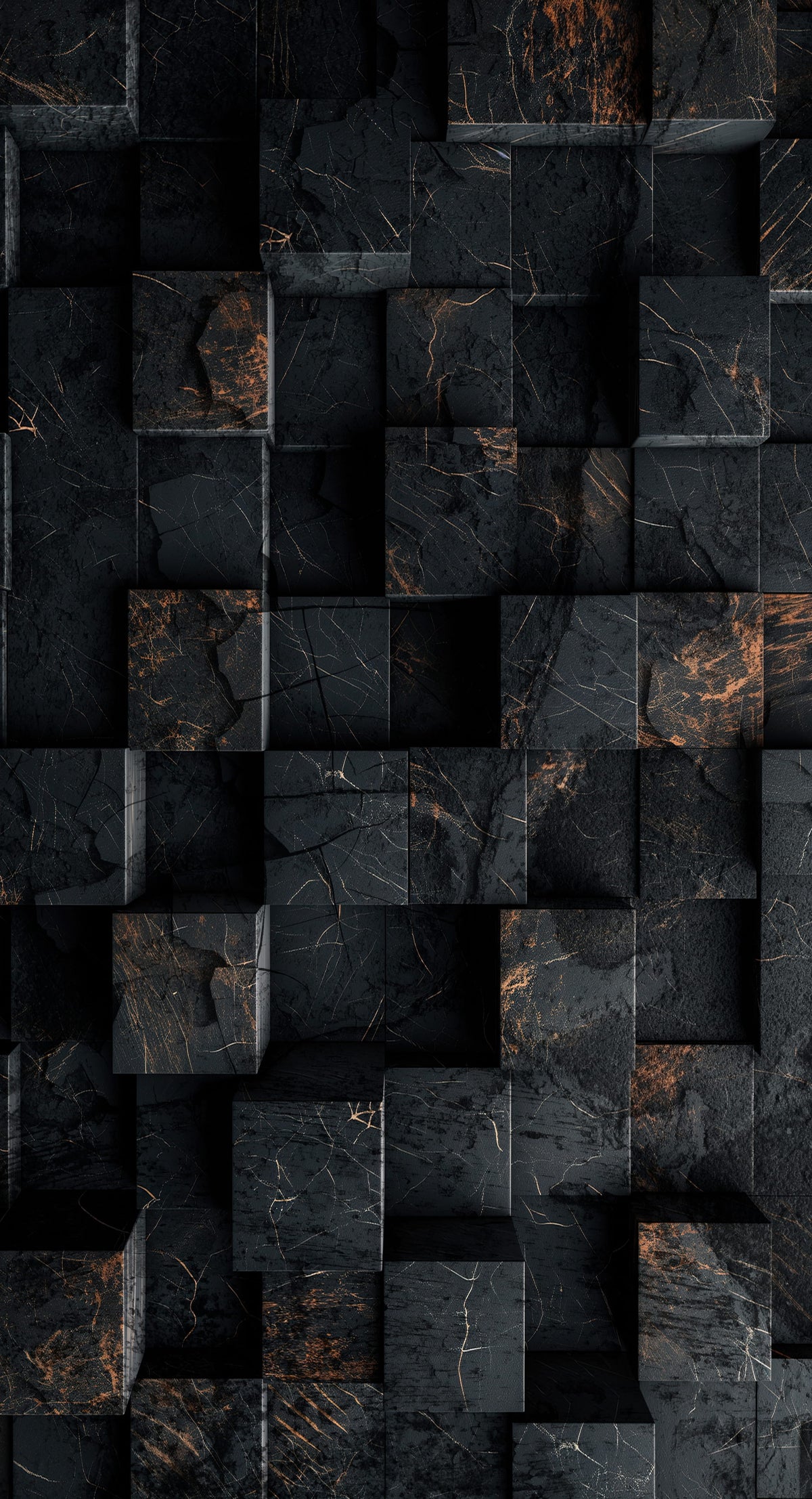 Black and Bronze Block
