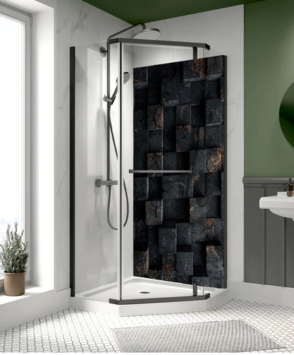 Black and Bronze Block